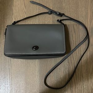 Coach gray small purse